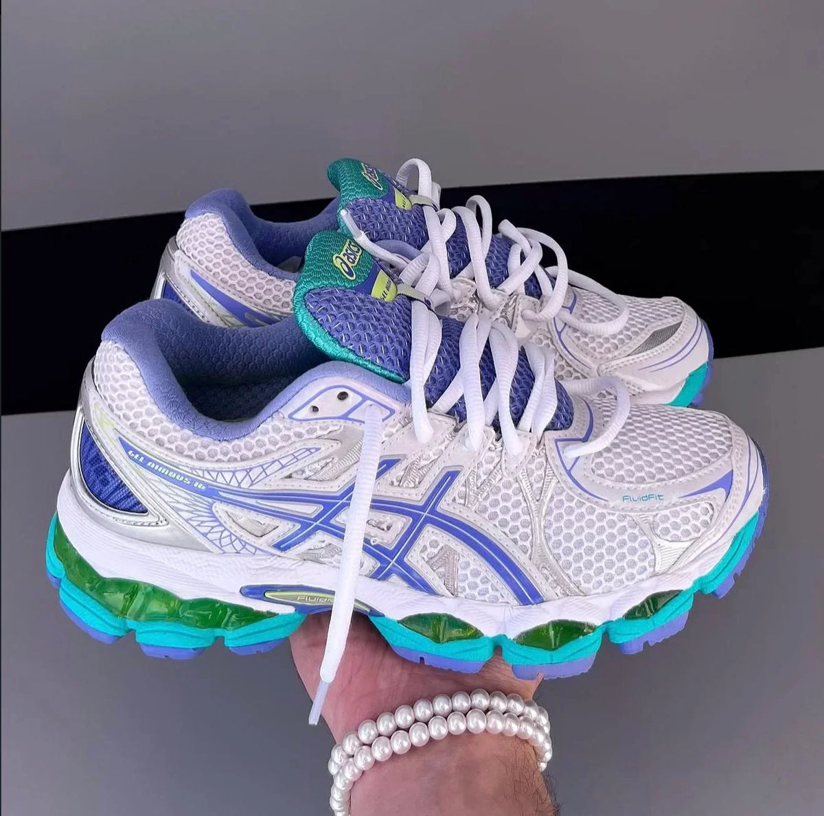 GEL NIMBUS 16 - BLEU AQUA